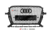 Audi Q5 2008-2017 гг. Передняя решетка RSQ-Style с надписью Quattro (2012-2017, черная) фото 1
