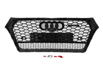 Audi Q5 2017-2025 гг. Передняя решетка RSQ-Style (2017-2020, черная) фото 5