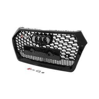 Передняя решетка RSQ-Style (2017-2020, черная) Audi Q5 2017-2025 гг. фото 2