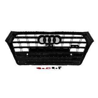 Передняя решетка радиатора SQ-Style (2017-2020, черная) Audi Q5 2017-2025 гг. фото 4