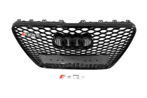 Audi Q7 2005-2015 гг. Передняя решетка RSQ-Style (черная) фото 4