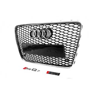 Передняя решетка RSQ-Style (черная с хромом) Audi Q7 2005-2015 гг. фото 2