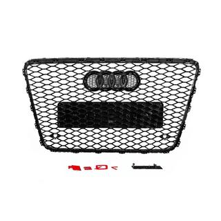 Передняя решетка RSQ-Style (черная с хромом) Audi Q7 2005-2015 гг. фото 4