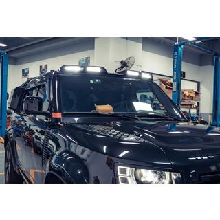 Козырёк лобового стекла с 4 LED Land Rover Defender 2019- гг. фото 1