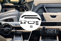 Land Rover Defender 2019- гг. Черные накладки в салон фото 1
