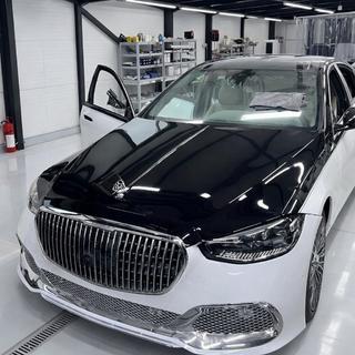 Комплект рестайлинга в W223 Maybach (с дверными ручками и вставками) фото 4