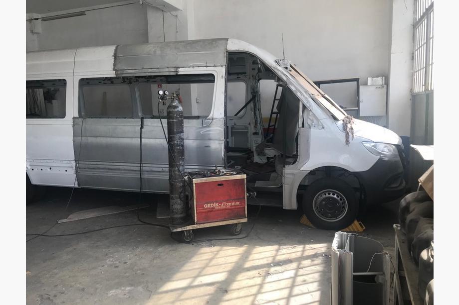 Volkswagen Crafter 2006-2016 гг. Кузовной комплект для удлинения автомобиля Задняя часть Фото 6