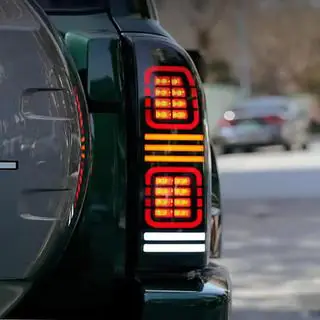Задние фонари LED Smoke Black (2004-2008, 2 шт) Nissan Patrol Y61 1997-2011 гг. фото 2