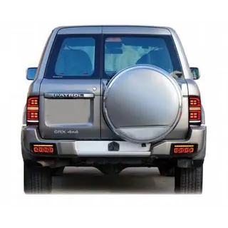 Задние фонари LED Smoke Black (1999-2004, 2 шт) Nissan Patrol Y61 1997-2011 гг. фото 2