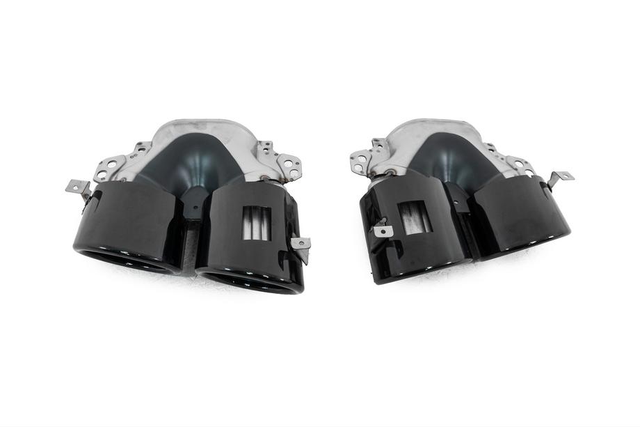 Mercedes GLS X167 2019- гг. Задний диффузор с насадками Black (дизайн GLS53) Фото 13