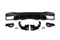Mercedes GLE/ML class W166 2011-2018 гг. Задний диффузор для GLE (дизайн GLE63 Black) фото 2
