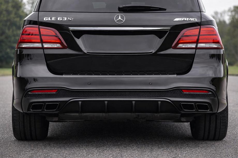 Mercedes GLE/ML class W166 2011-2018 гг. Задний диффузор для GLE (дизайн GLE63 Black) Image