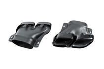Mercedes C-class W205 2014-2021 гг. Задний диффузор с насадками Black (Дизайн C63 2018-2021) фото 7