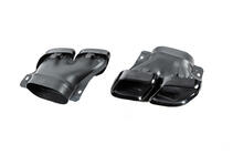 Mercedes C-class W205 2014-2021 гг. Задний диффузор с насадками Black (для Coupe дизайн AMG63) фото 7