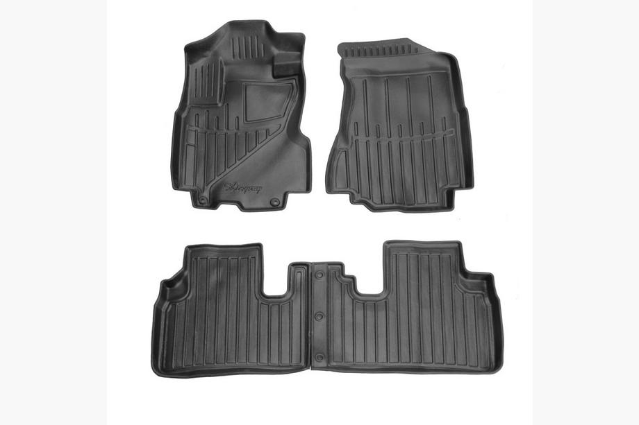 Honda CRV 2001-2006 гг. Резиновые коврики Stingray 3D (4 шт) Image