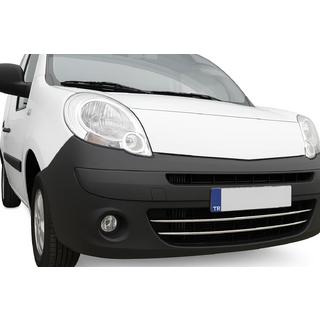 Накладки на передний бампер из нержавеющей стали (2 шт) Renault Kangoo 2008–2020 гг. фото 1