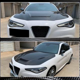 Капот V1 (Карбон) Alfa Romeo Giulia 2016-2022 гг. фото 3