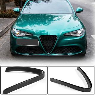 Накладка на решетку (для Base, Сухой карбон) Alfa Romeo Giulia 2016-2022 гг. фото 1