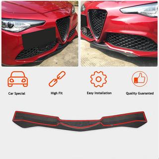 Накладка на передний бампер Lip (для Sport, Карбон) Alfa Romeo Giulia 2016-2022 гг. фото 3
