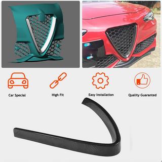 Накладка на решетку радиатора (для Sport/Quadrifoglio) Alfa Romeo Giulia 2016-2022 гг. фото 3