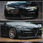 Alfa Romeo Giulia 2016-2022 гг. Передняя Губа Бампера V2 (для Sport, Карбон) фото 6