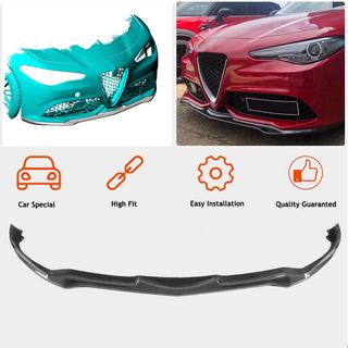 Передняя Губа Бампера V2 (для Sport, Карбон) Alfa Romeo Giulia 2016-2022 гг. фото 3