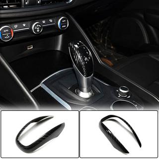 Накладка на Ручку КПП (Dry Carbon) Alfa Romeo Giulia 2016-2022 гг. фото 2