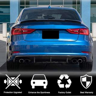 Диффузор заднего бампера V1 (для Base Sedan 2012-2016, Карбон) Audi A3 2012-2020 гг. фото 2