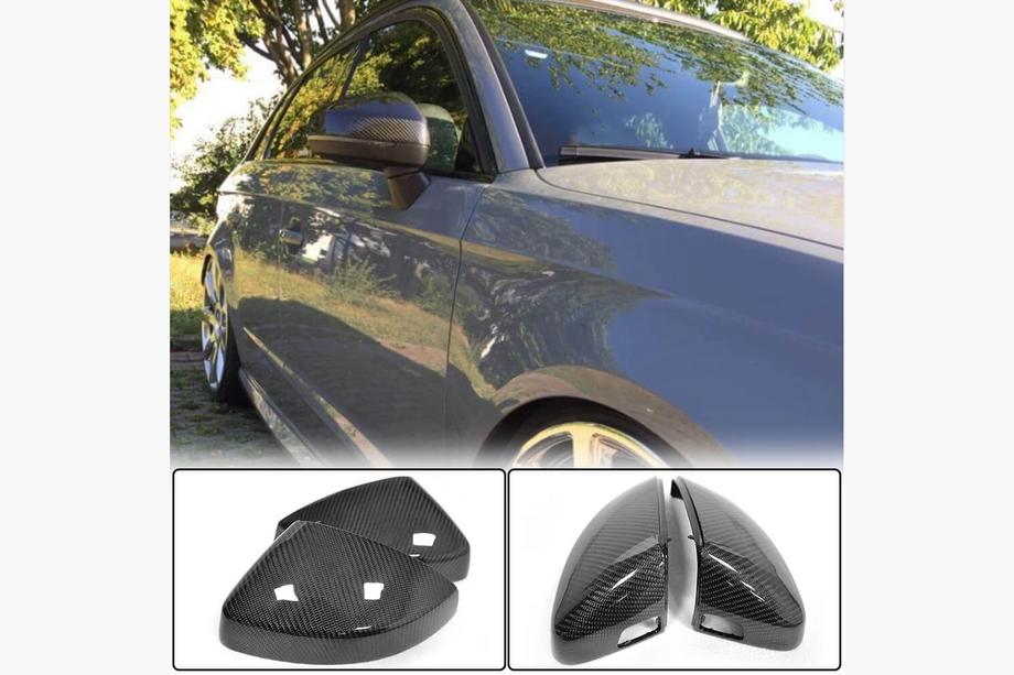 Audi A3 2012-2020 гг. Накладки на Зеркала Замена Style (Карбон) V2 Фото 6