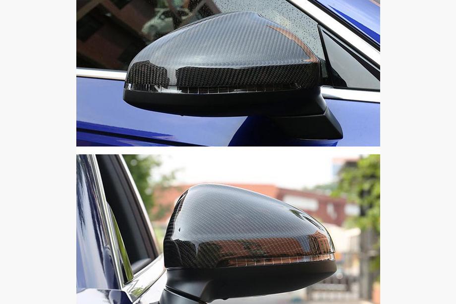 Audi A4 B9 2015-2024 гг. Накладки на Зеркала Замена Style (Карбон) V2 Фото 4