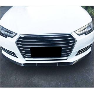 Накладка на передний бампер Lip V1 (для Base Sedan 2015-2019, Карбон) фото 2