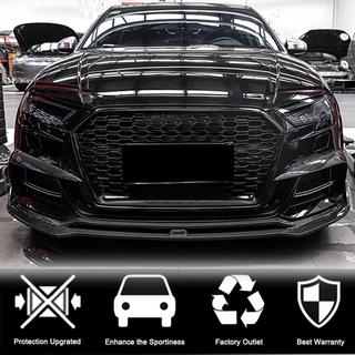 Накладки на противотуманные фары V2 (для S-Line Sedan 2015-2019, Карбон) фото 2