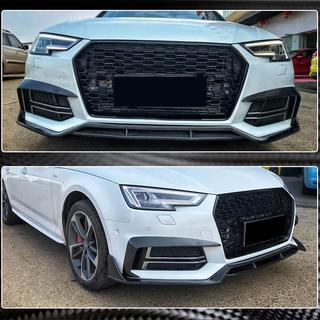 Накладки на противотуманные фары V2 (для S-Line Sedan 2015-2019, Карбон) фото 4