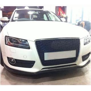 Накладка на передний бампер Lip V2 (для Base 2007-2011, Карбон) Audi A5 2007-2015 гг. фото 2