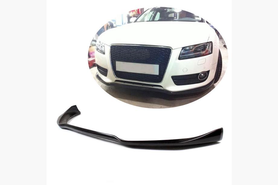 Audi A5 2007-2015 гг. Накладка на передний бампер Lip V2 (для Base 2007-2011, Карбон) Image