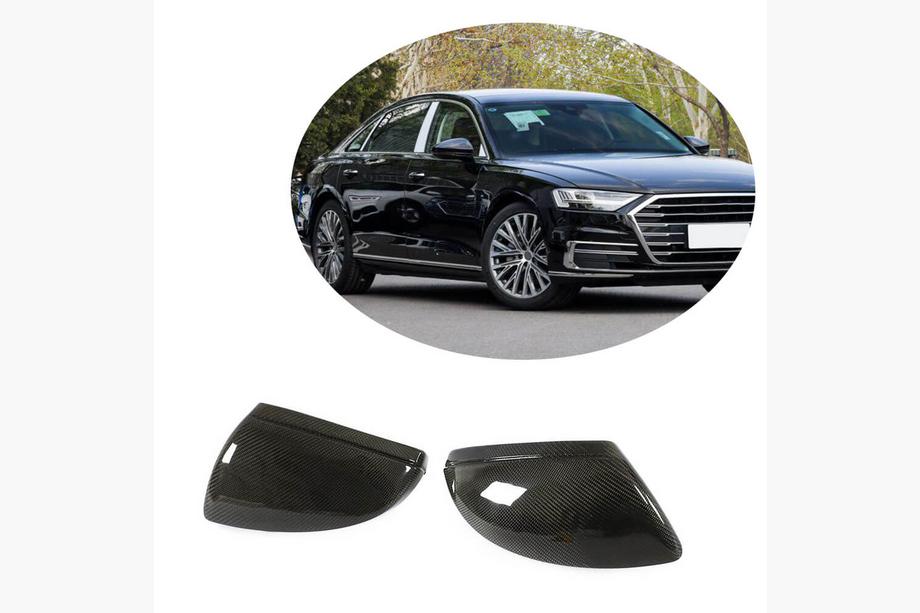 Audi A6 C8 2018–2025 гг. Накладки на Зеркала V1 (Карбон) Image
