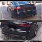 Audi A6 C7 2011-2017 гг. Диффузор заднего бампера Карбон (для Base 2014-2018) фото 4
