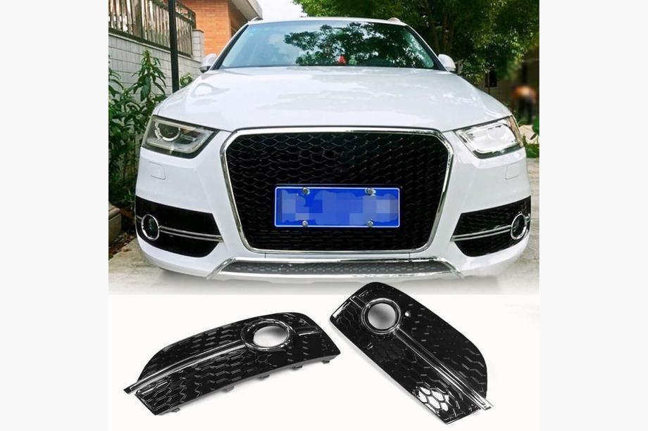 Audi Q3 2011-2019 гг. Накладки на Противотуманные Фары (ABS) Image