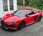 Audi R8 2015- гг. Накладка на Передний Бампер Lip V2 (2023+, Карбон) фото 5