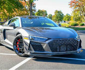 Audi R8 2015- гг. Накладка на Передний Бампер Lip V2 (2023+, Карбон) фото 6