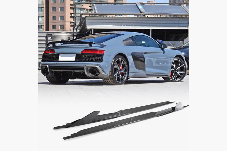 Audi R8 2015- гг. Боковые пороги V2 (Карбон) Фото 1