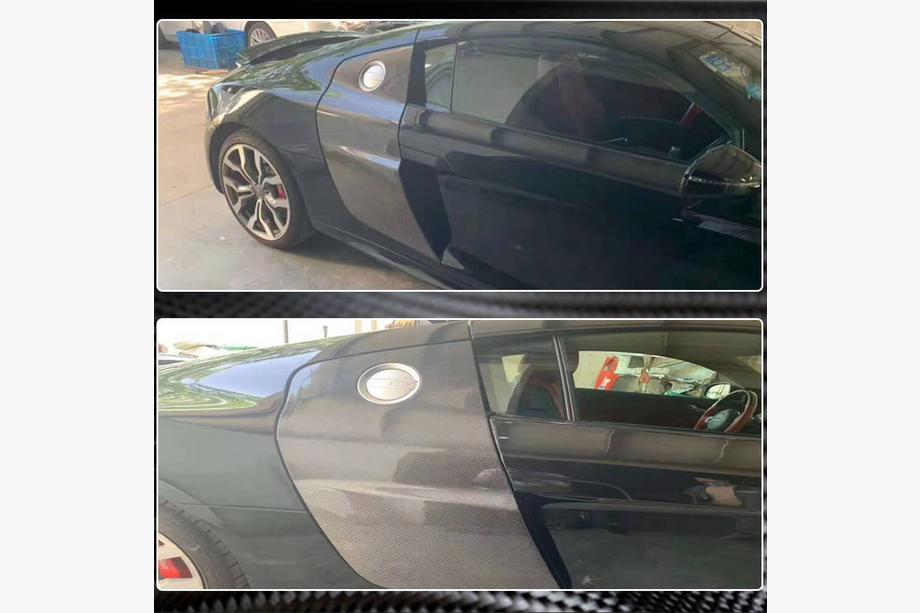 Audi R8 2006-2015 гг. Накладки на двери (Карбон) Фото 4