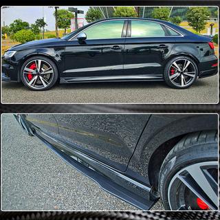Боковые пороги (для RS3 Sedan 2017-2019, Карбон) Audi A3 2012-2020 гг. фото 3