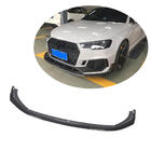Audi A4 B9 2015-2024 гг. Передняя губа бампера Lip V1 для RS4 Avant 2019-2021 Карбон фото 1