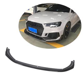 Передняя губа бампера Lip V1 для RS4 Avant 2019-2021 Карбон фото 1