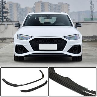 Передний Лип-спойлер V2 для RS4 Avant 2019-2021 Карбон фото 1