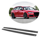 Audi A6 C7 2011-2017 гг. Боковые пороги Карбон (для RS6 Avant 2013-2016) фото 1