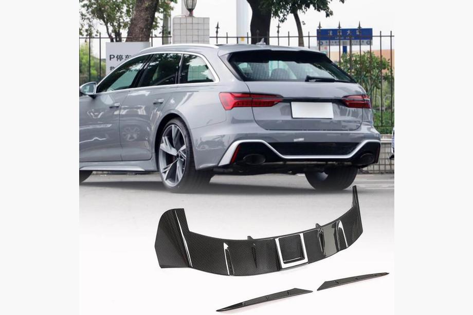 Audi A6 C8 2018–2025 гг. Задний спойлер V2 (для Avant, 3 шт., карбон) Image