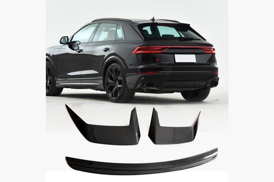 Audi Q8 2018- гг. Задний спойлер на крышу (Карбон) Image