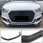 Audi A3 2012-2020 гг. Накладка на передний бампер Lip V5 (для S-Line Sedan 2017-2020, Карбон) фото 1